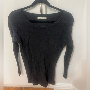 Old Navy Charcoal Long Sleeve Fitted lightweight Sweater